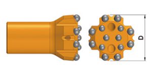 Threaded Button Bits